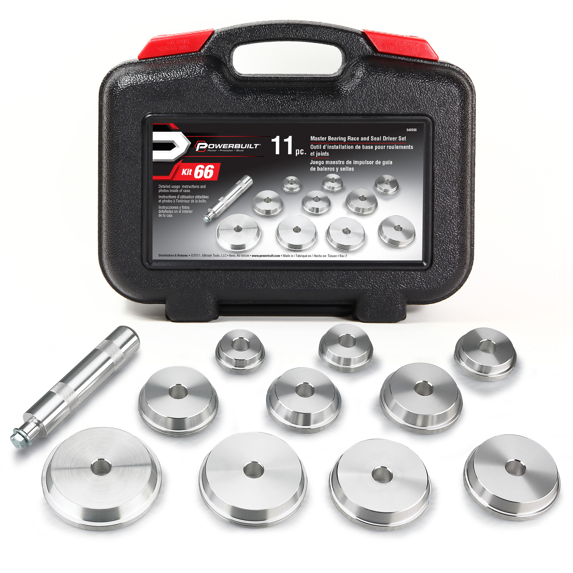 Powerbuilt, Master Bearing Race and Seal Driver Kit, Model# 648996